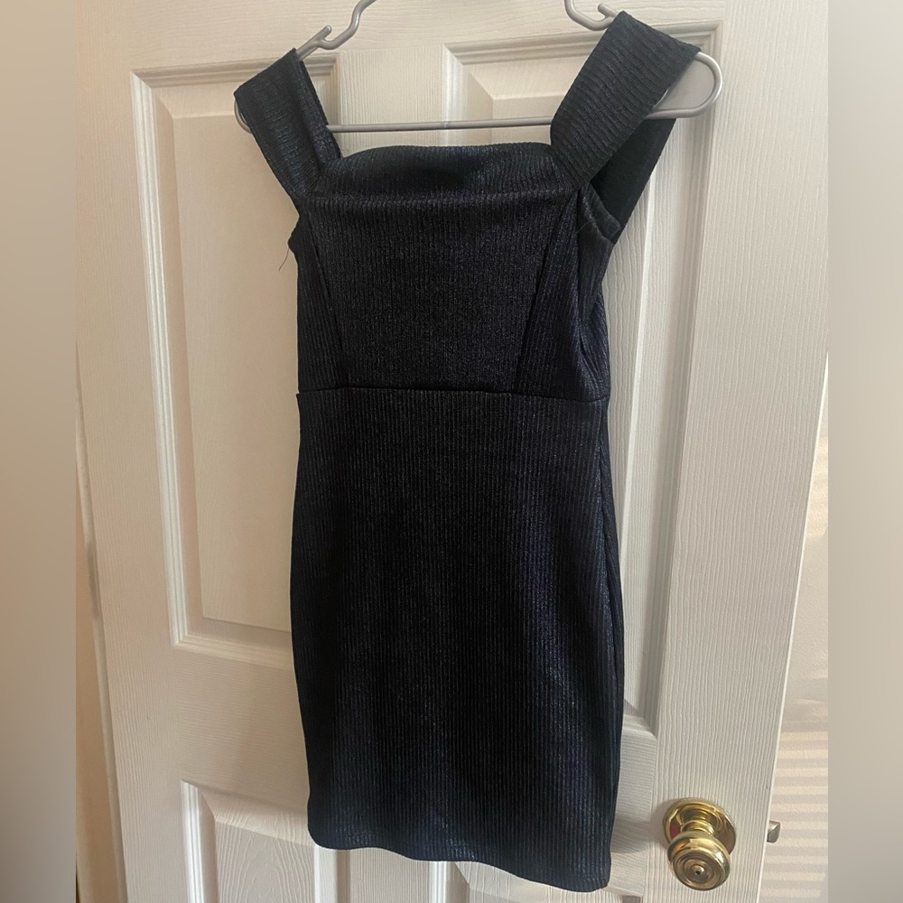 Navy Blue Fitted Dress